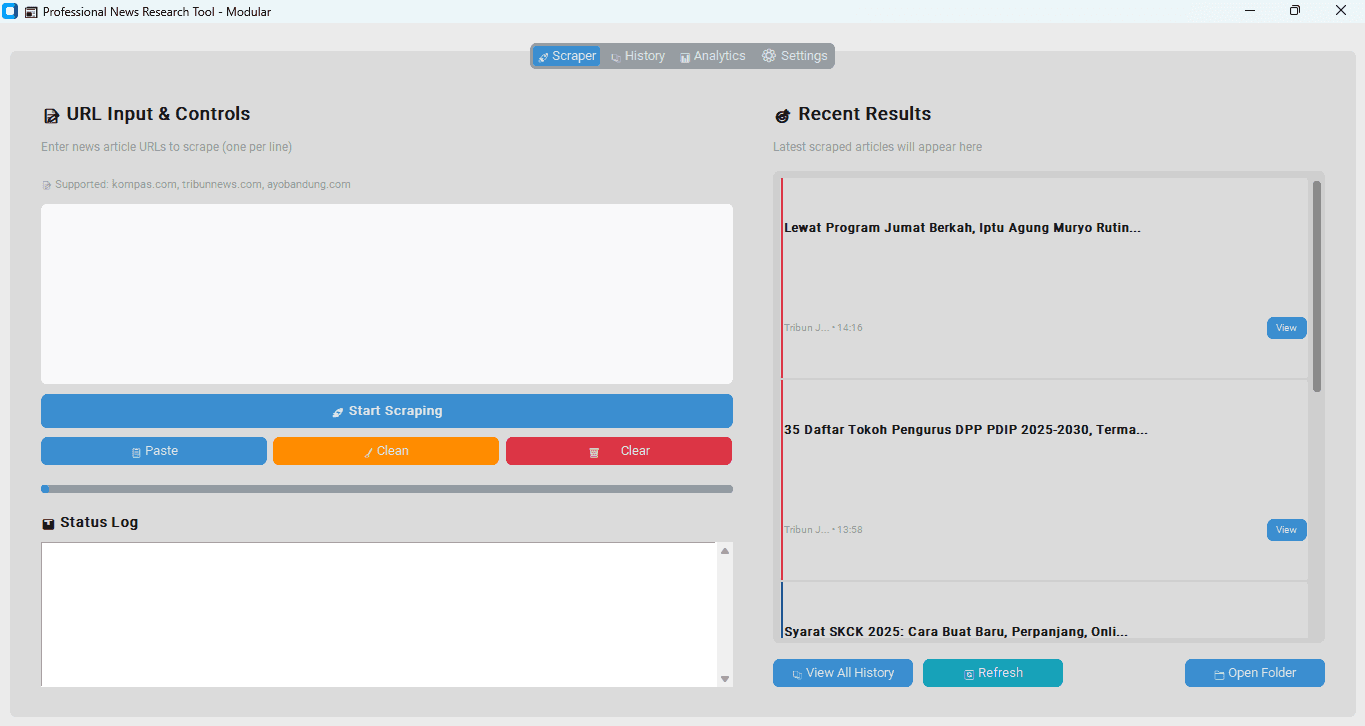 Indonesia News Scraper
